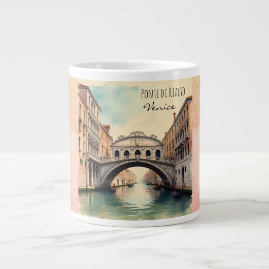Romance onder de schaduw van Ponte di Rialto Grote Koffiekop (Voorkant)
