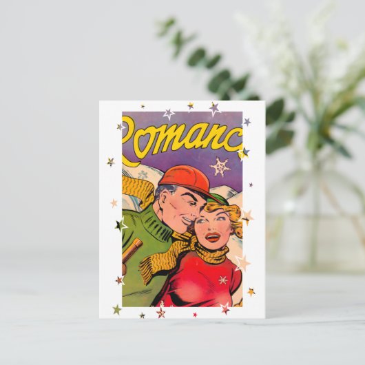 Romance op de Slopes Briefkaart (Staand voorkant)