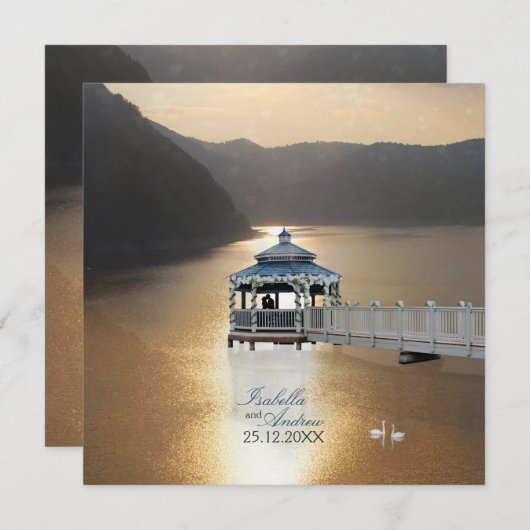 Romance op het meer kaart (Voorkant / Achterkant)