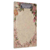  Romance paar: Antiek Rozen Girly Love Klembord (Rechts)