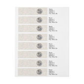 Romance paar: Antiek Rozen Girly Love Omwikkelbaar Adreslabel (Vel)