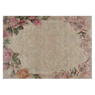 Romance paar: Antiek Rozen Girly Love Snijplank