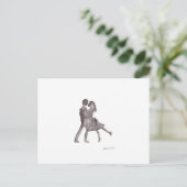 Romance paar briefkaart (Staand voorkant)