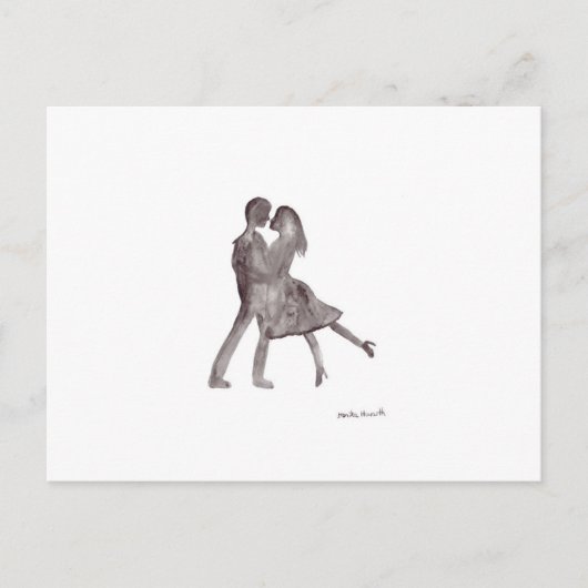 Romance paar briefkaart (Voorkant)