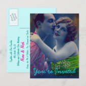Romance paar bruiloft Briefkaart (Voorkant / Achterkant)