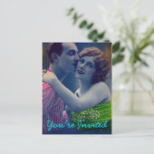 Romance paar bruiloft Briefkaart (Staand voorkant)
