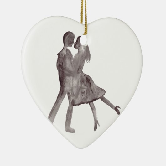 Romance paar keramisch ornament (Rechts)