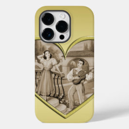  Romance paar, man en vrouw, goud Case-Mate iPhone 14 Pro Hoesje