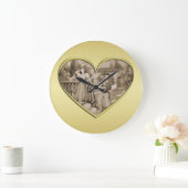  Romance paar, man en vrouw, goud Grote Klok (Huis)