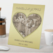 Romance paar, man en vrouw, goud Reclamebord Met Voetstuk (Insitu)