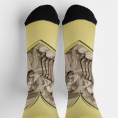  Romance paar, man en vrouw, goud Sokken (Top)