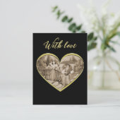  Romance paar, man en vrouw liefde Briefkaart (Staand voorkant)