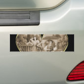 Romance paar, man en vrouw liefde Bumpersticker (Op auto)