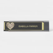  Romance paar, man en vrouw liefde Bureau Naambordje (Voorkant)