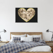  Romance paar, man en vrouw liefde Canvas Afdruk (Insitu (Slaapkamer))