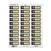  Romance paar, man en vrouw liefde Etiket (Full Sheet)