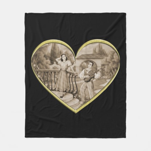  Romance paar, man en vrouw liefde Fleece Deken (Voorkant)