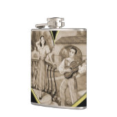  Romance paar, man en vrouw liefde Heupfles (Links)