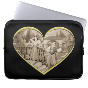  Romance paar, man en vrouw liefde Laptop Sleeve