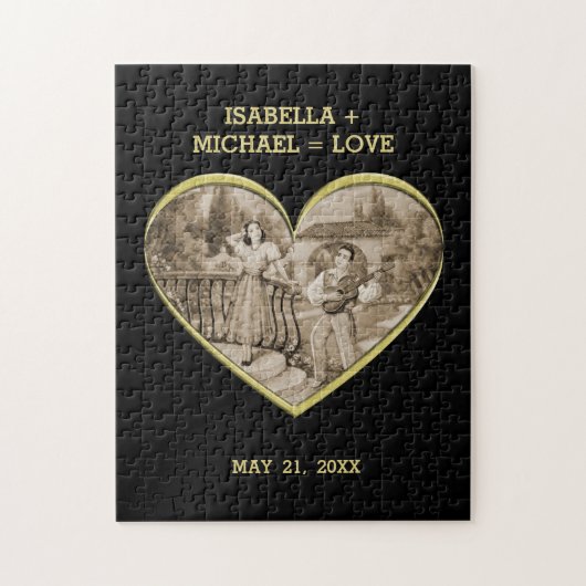  Romance paar, man en vrouw liefde Legpuzzel (Verticaal)