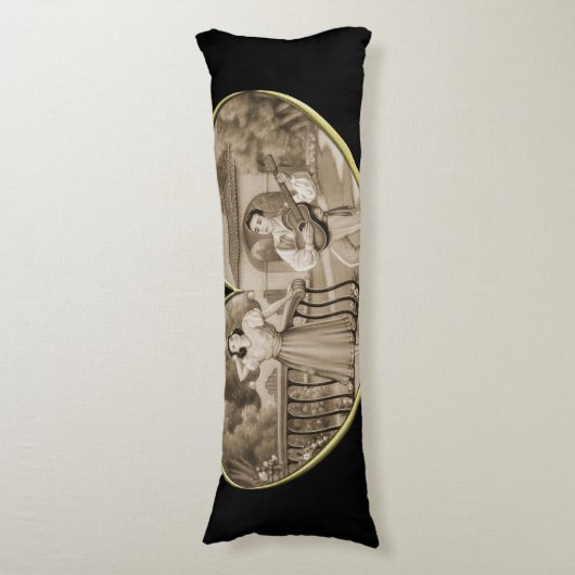  Romance paar, man en vrouw liefde Lichaamskussen (Voorkant Verticaal)