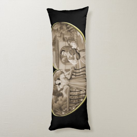  Romance paar, man en vrouw liefde Lichaamskussen (Achterkant (Verticaal))