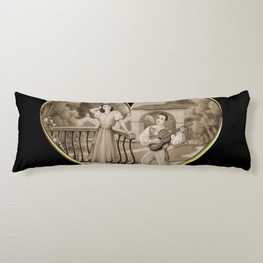  Romance paar, man en vrouw liefde Lichaamskussen (Voorkant)