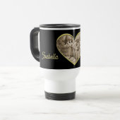  Romance paar, man en vrouw liefde Reisbeker (Voorkant links)