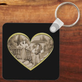  Romance paar, man en vrouw liefde Sleutelhanger (Achterkant)