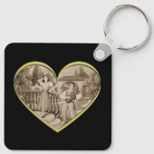  Romance paar, man en vrouw liefde Sleutelhanger (Achterkant)