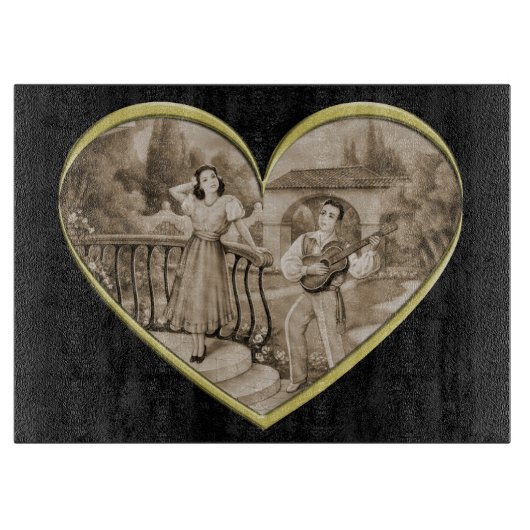 Romance paar, man en vrouw liefde Snijplank (Voorkant)