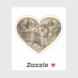  Romance paar, man en vrouw liefde Sticker