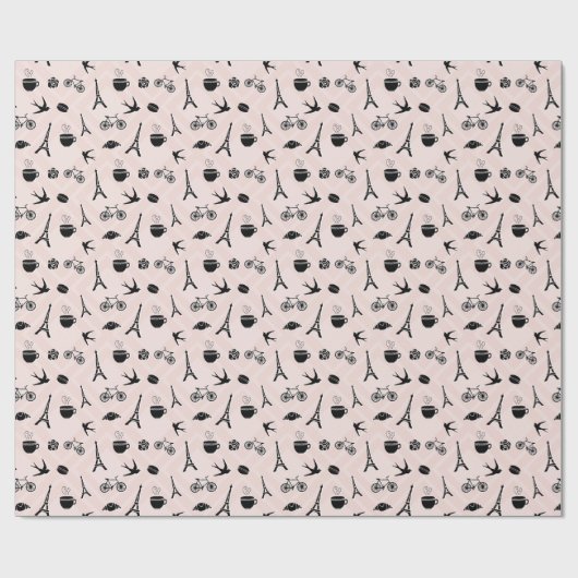Romance Parijs Cadeaupapier (Vlak)