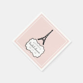 Romance Parijs | Eiffeltoren Vrijgezellenfeest Servetten (Hoek)