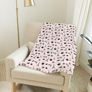 Romance Parijs Fleece Deken