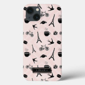 Romance Parijs | Gepersonaliseerd Case-Mate iPhone Case (Achterkant)