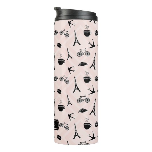 Romance Parijs | Gepersonaliseerd Thermosbeker (Geroteerd rechts)