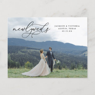 Romance Passen getrouwd Elopement Briefkaart