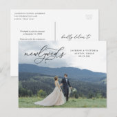 Romance Passen getrouwd Elopement Briefkaart (Voorkant / Achterkant)
