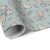  Romance Patroon Bloemen Cadeaupapier (Rol Hoek)