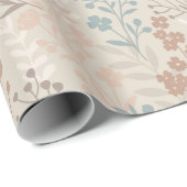  Romance Patroon Bloemen Cadeaupapier (Rol Hoek)
