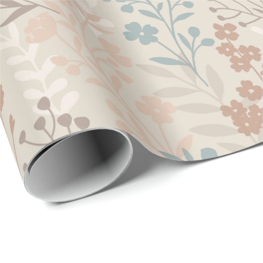  Romance Patroon Bloemen Cadeaupapier (Rol Hoek)