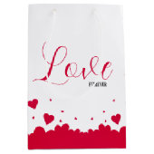 Romance Red Hearts Gift Bag Medium Cadeauzakje (Voorkant)