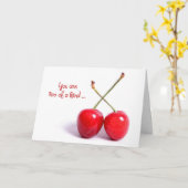 romance rode kersen kaart (Gele Bloem)