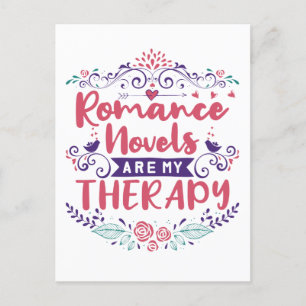 Romance romans zijn mijn therapie briefkaart