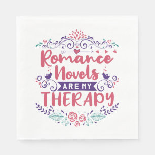 Romance romans zijn mijn therapie servet