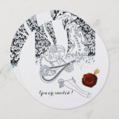 ROMANCE, ROMANTISCHE GELIEFDE RODE WAX ZEGEL Zwart Kaart (Voorkant / Achterkant)