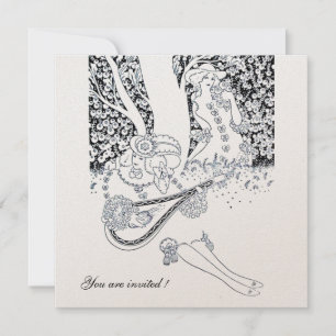 ROMANCE, ROMANTISCHE GELIEFDE ZWART WIT HUWELIJKSP KAART