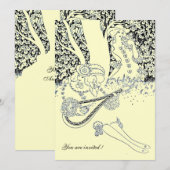 ROMANCE, ROMANTISCHE GELIEFDE ZWART WIT HUWELIJKSP KAART (Voorkant / Achterkant)