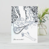 ROMANCE, ROMANTISCHE GELIEFDE ZWART WIT HUWELIJKSP KAART (Staand voorkant)